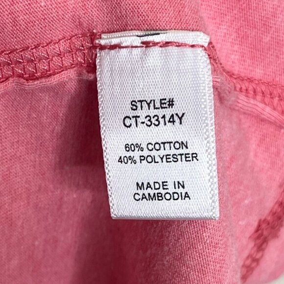 🆕 Zenana Outfitters Katelyn Raw Edge Short Sleeve Pink Top Button Front Medium - Picture 9 of 11